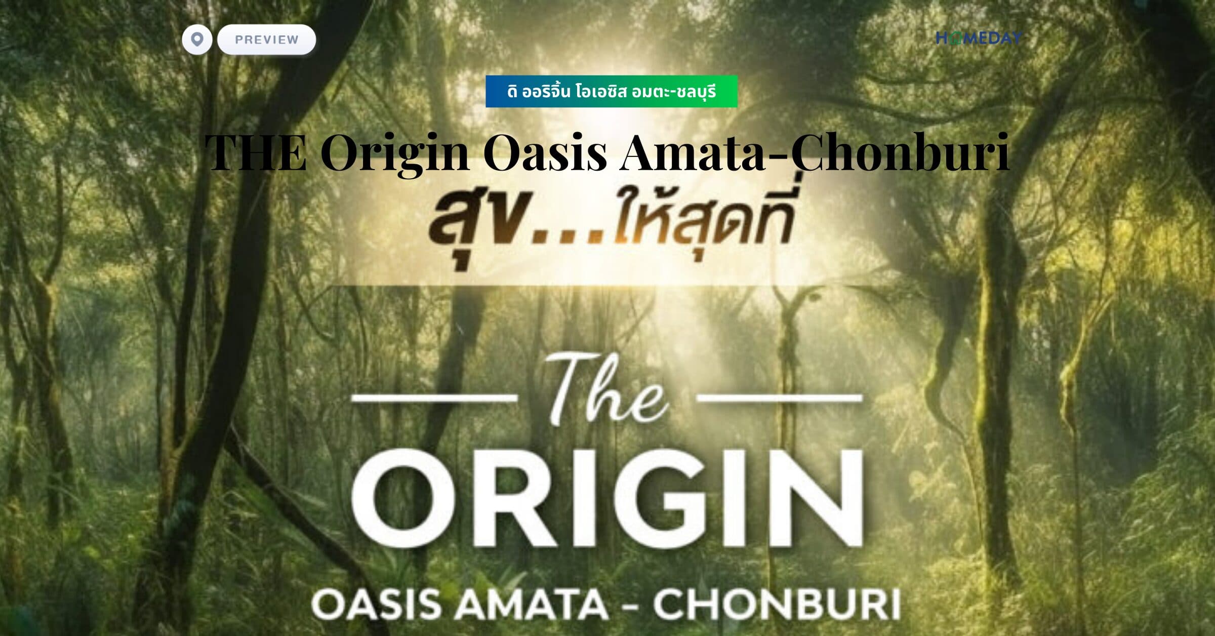 พรีวิว ดิ ออริจิ้น โอเอซิส อมตะ-ชลบุรี (THE Origin Oasis Amata-Chonburi)