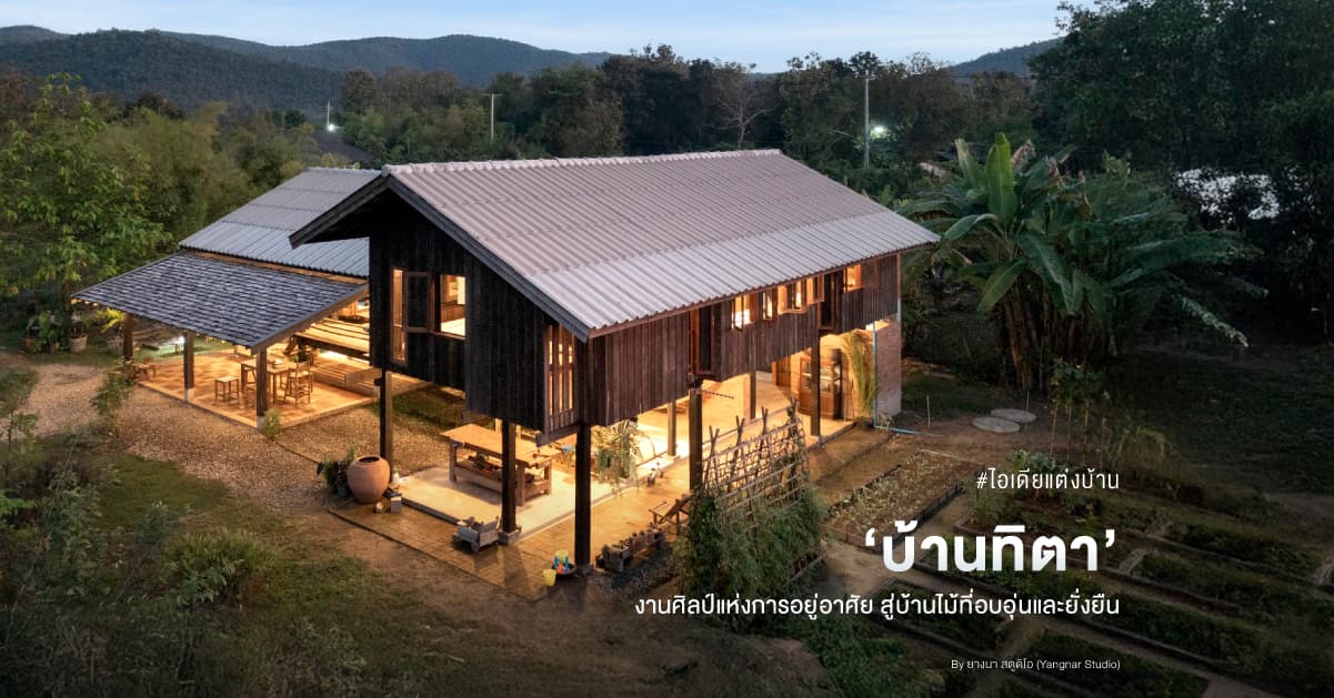 ‘บ้านทิตา’ งานศิลป์แห่งการอยู่อาศัย สู่บ้านไม้ที่อบอุ่นและยั่งยืน
