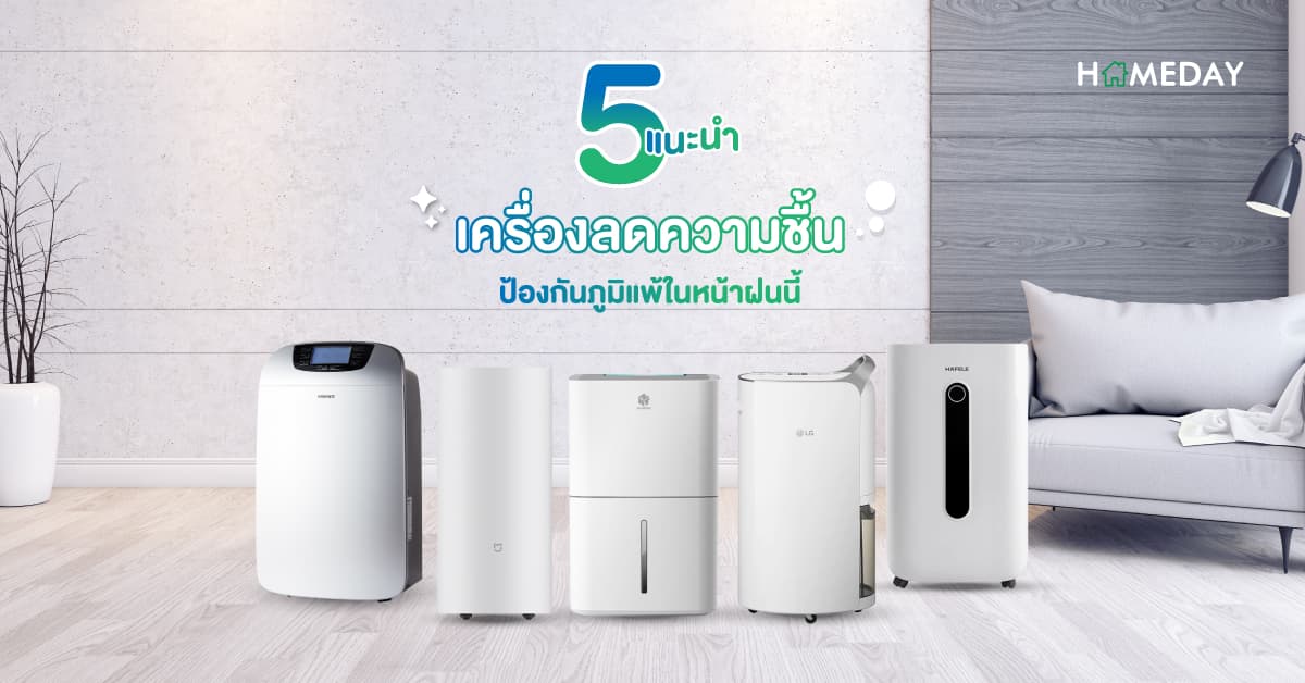 แนะนำ 5 เครื่องลดความชื้น ป้องกันภูมิแพ้ในหน้าฝนนี้