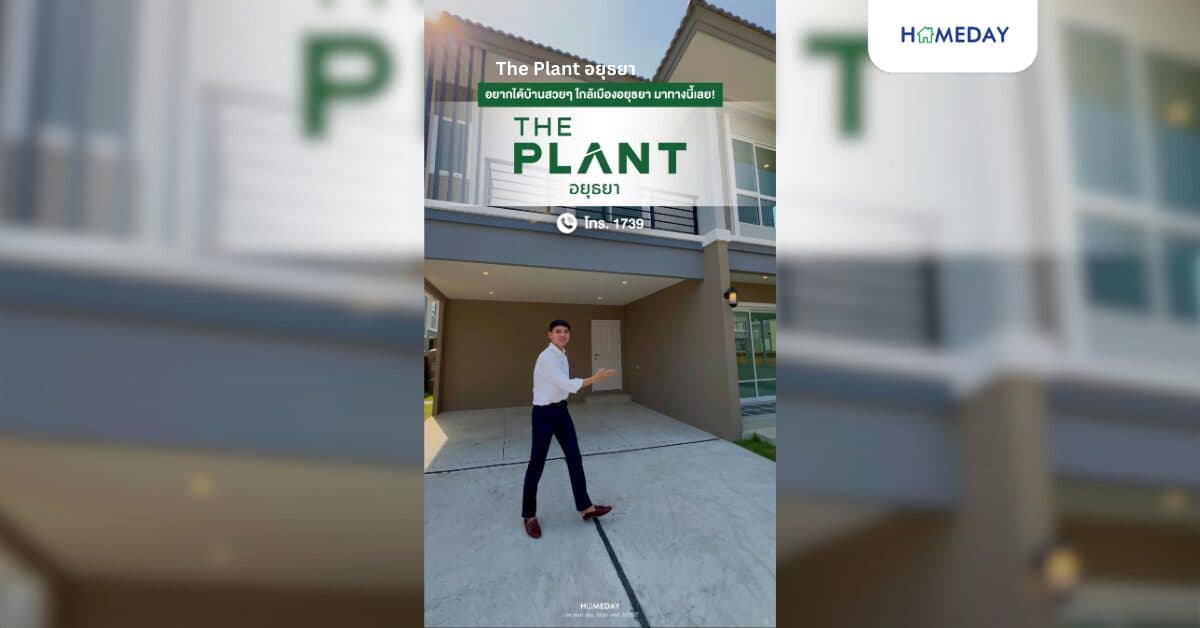รีวิว เดอะ แพลนท์ อยุธยา บ้านเดี่ยว-บ้านแฝด หลังใหญ่ สไตล์โมเดิร์น ติดถนนใหญ่โรจนะ อยุธยา