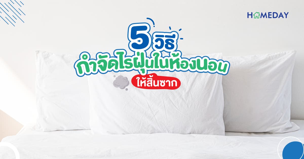 5 วิธีกำจัดไรฝุ่นในห้องนอน ให้สิ้นซาก