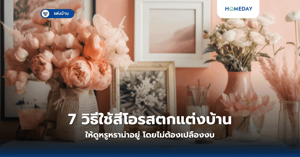 7 วิธีใช้สีโอรสตกแต่งบ้านให้ดูหรูหราน่าอยู่ โดยไม่ต้องเปลืองงบ