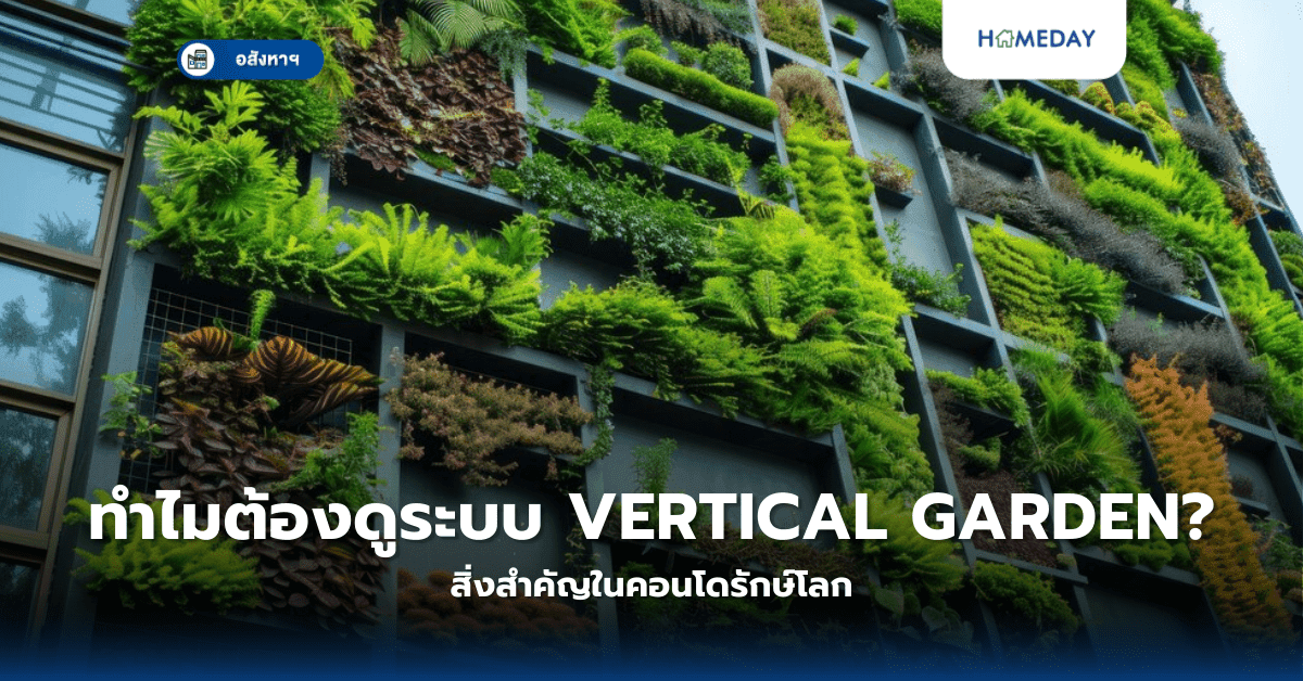 ทำไมต้องดูระบบ Vertical Garden? สิ่งสำคัญในคอนโดรักษ์โลก