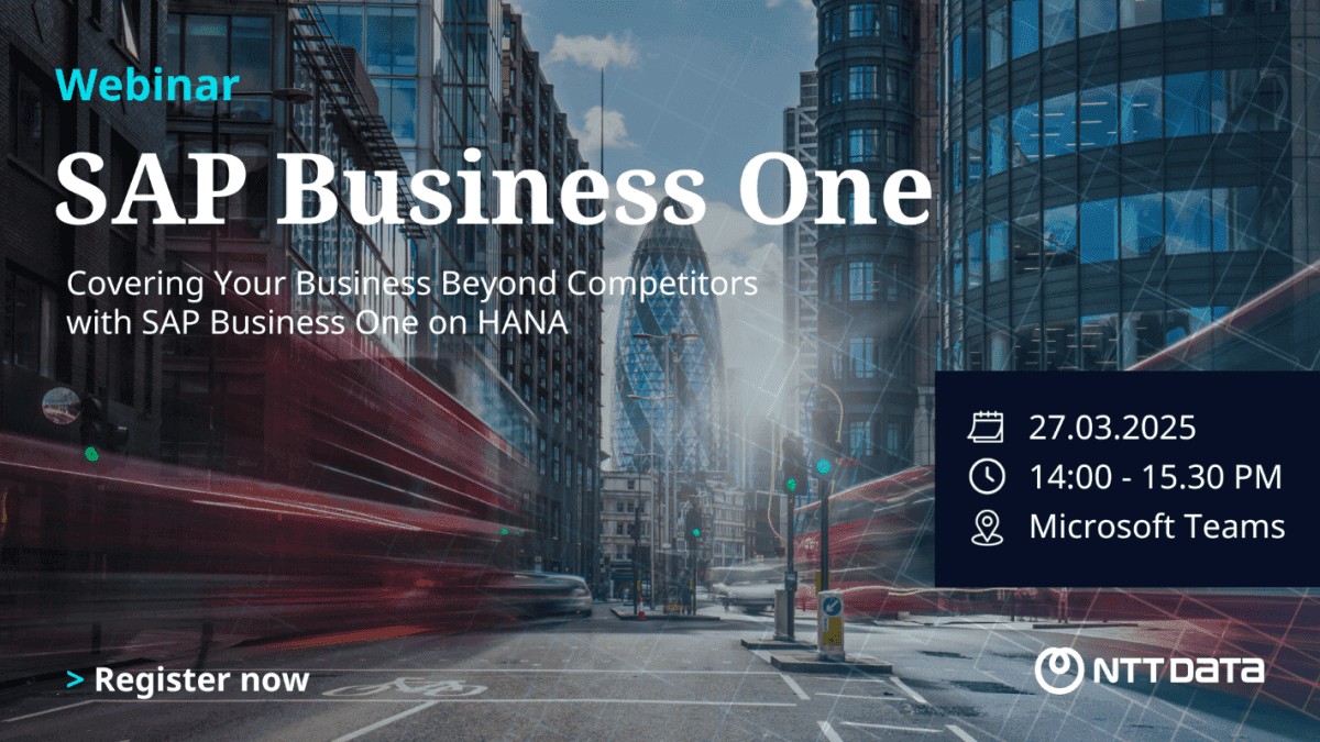 NDBS Thailand เชิญร่วมงานสัมมนาออนไลน์ในหัวข้อ”Covering Your Business Beyond Competitors with SAP Business One on HANA” – วันพฤหัสบดีที่ 27 มีนาคม 2568
