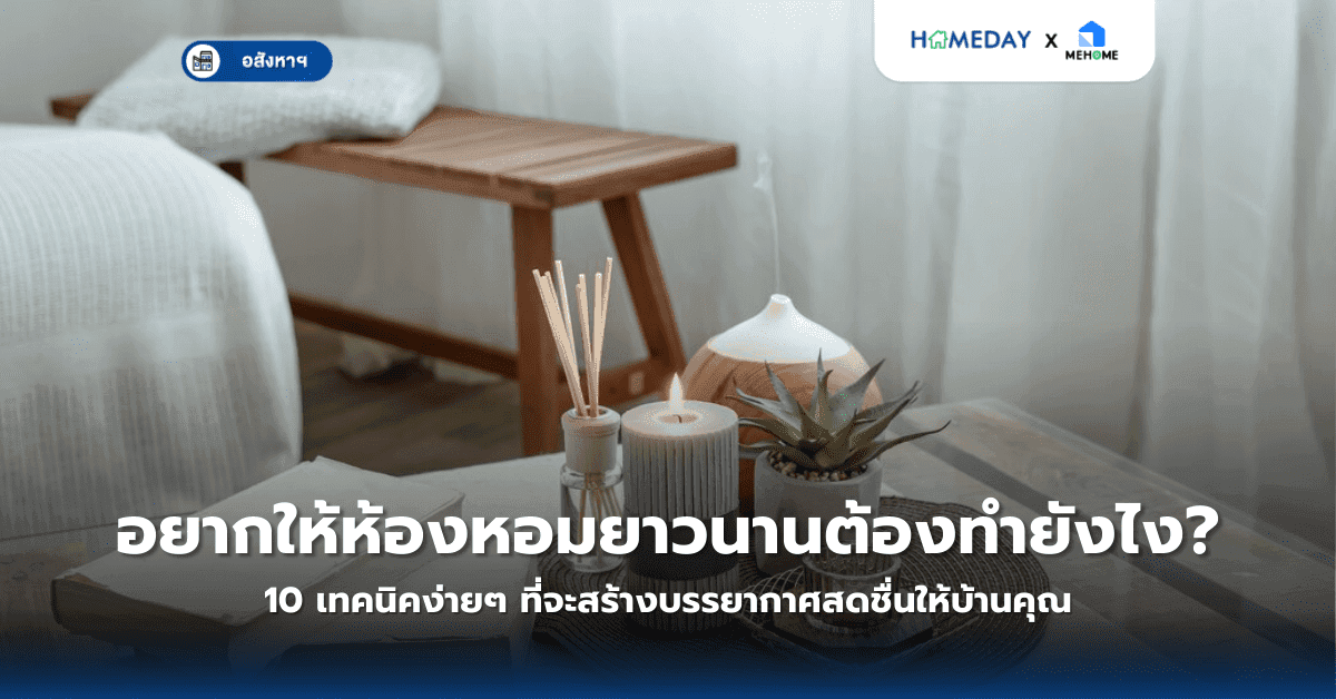 อยากให้ห้องหอมยาวนานต้องทำยังไง? 10 เทคนิคง่ายๆ ที่จะสร้างบรรยากาศสดชื่นให้บ้านคุณ