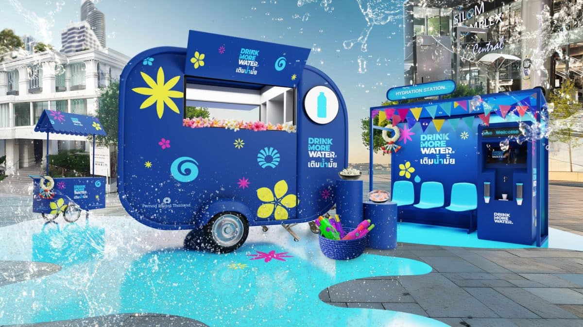 แคมเปญ “Drink More Water” ของ เพอร์นอต ริคาร์ด เติมความสดชื่นให้กรุงเทพฯ ต้อนรับสงกรานต์ 2568