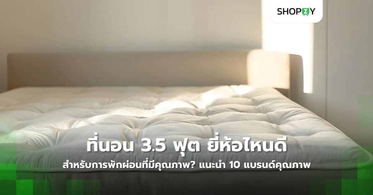 ที่นอน 3.5 ฟุต ยี่ห้อไหนดีสำหรับการพักผ่อนที่มีคุณภาพ? แนะนำ 10 แบรนด์คุณภาพปี 2025