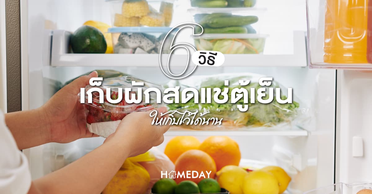 6 วิธีเก็บผักสดแช่ตู้เย็นให้เก็บไว้ได้นาน