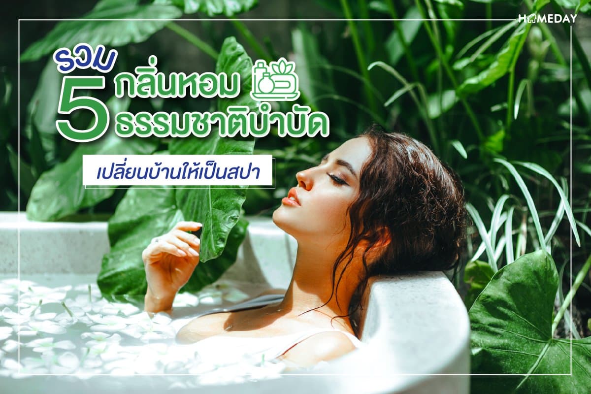 รวม 5 กลิ่นหอม ธรรมชาติบำบัด เปลี่ยนบ้านให้เป็นสปา
