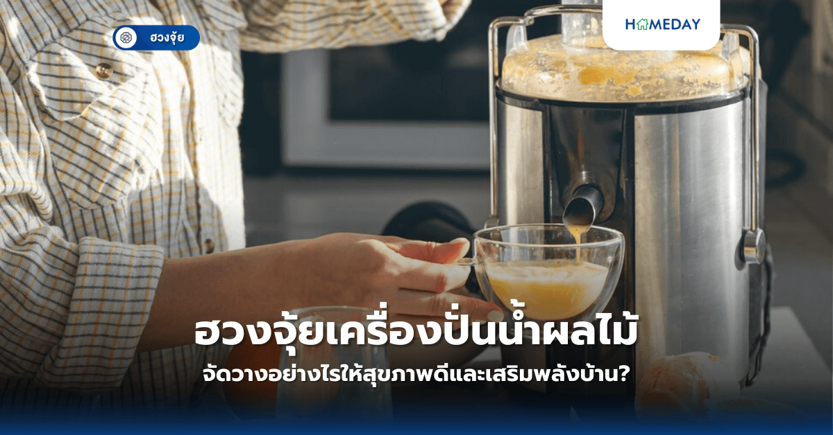 ฮวงจุ้ยเครื่องปั่นน้ำผลไม้: จัดวางอย่างไรให้สุขภาพดีและเสริมพลังบ้าน?