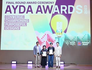 นิปปอนเพนต์ เผยโฉม 2 สุดยอดนักออกแบบ ผู้ชนะรางวัลAYDA Awards 2023 สนับสนุนแนวคิดการออกแบบยั่งยืน เพื่อประโยชน์สูงสุดต่อมวลมนุษยชาติ ภายใต้คอนเซ็ปต์ “Converge: Championing Purposeful Designs” หรือ “การรวมกันเป็นหนึ่งด้วยความมุ่งมั่น เพื่อประโยชน์อันสูงสุดผ่านงานออกแบบ”