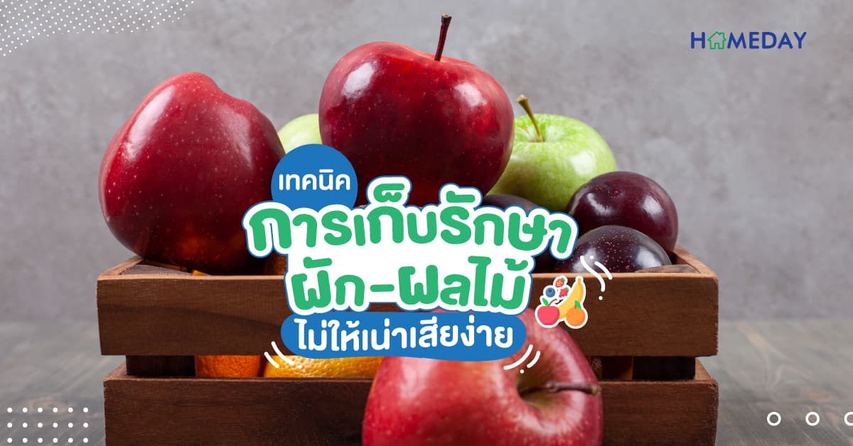 เทคนิคการเก็บรักษา ผัก-ผลไม้ ไม่ให้เน่าเสียง่าย