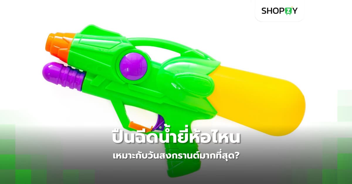 ปืนฉีดน้ำยี่ห้อไหนเหมาะกับวันสงกรานต์มากที่สุด? แนะนำทั้งแบบไฟฟ้าและแบบธรรมดา
