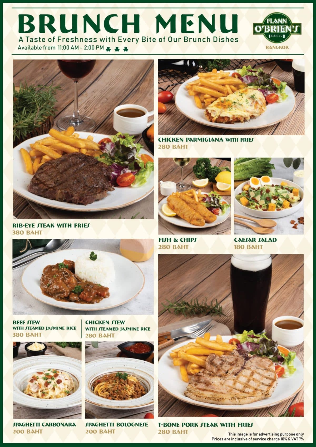 ร้าน “ฟลาน โอเบรียนส์ ไอริชผับ” แนะนำ Brunch Menu กับ 9 เมนูมื้อสาย อร่อยสไตล์ไอริช