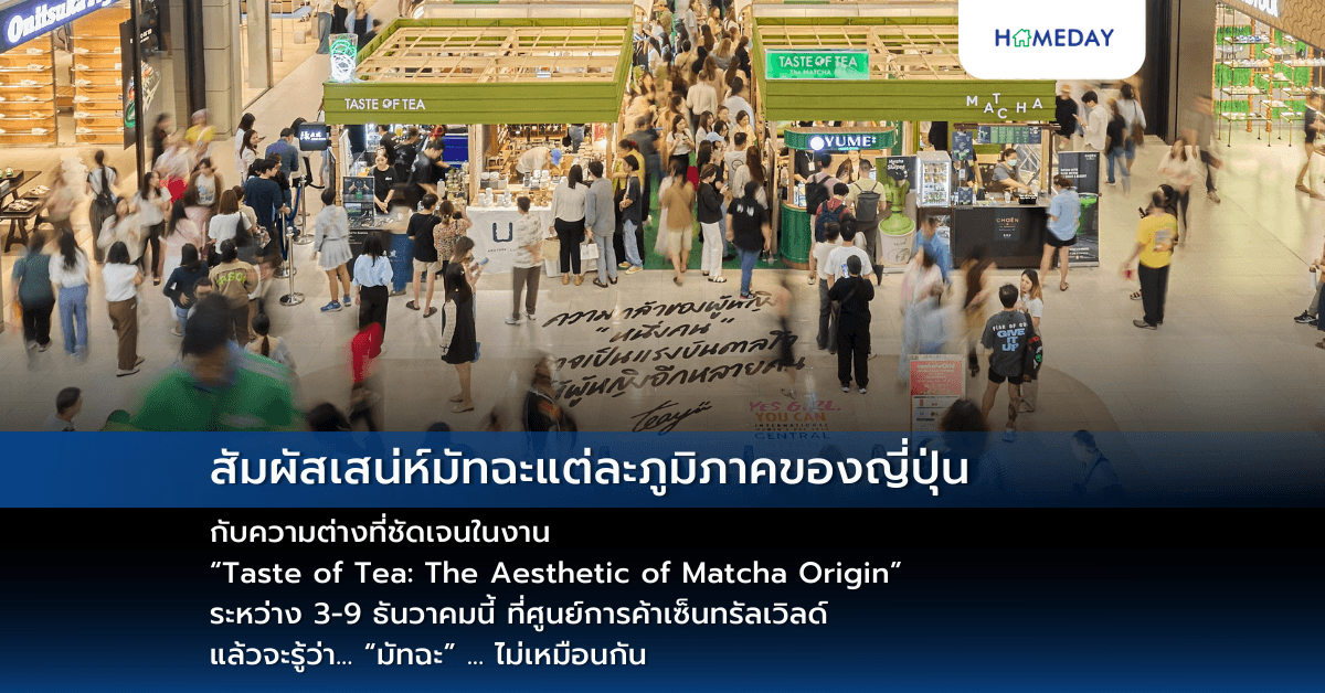 สัมผัสเสน่ห์มัทฉะแต่ละภูมิภาคของญี่ปุ่น กับความต่างที่ชัดเจนในงาน “Taste of Tea: The Aesthetic of Matcha Origin” ระหว่าง 3-9 ธันวาคมนี้ ที่ศูนย์การค้าเซ็นทรัลเวิลด์ แล้วจะรู้ว่า… “มัทฉะ” … ไม่เหมือนกัน
